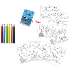 WCNO235 Shocking Shark Drawing Set
