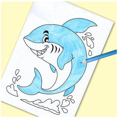 WCNO235 Shocking Shark Drawing Set