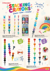 Paw & Dino Stacking Crayon