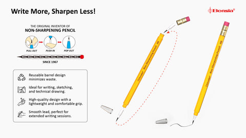 JEDH/CJBB  Ferruled Non-sharpening Pencil / Ferruled Non-sharpening Color Pencil