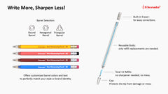 JEDH/CJBB  Ferruled Non-sharpening Pencil / Ferruled Non-sharpening Color Pencil