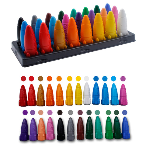 CDNO-A001  24 Colors Space Crayons