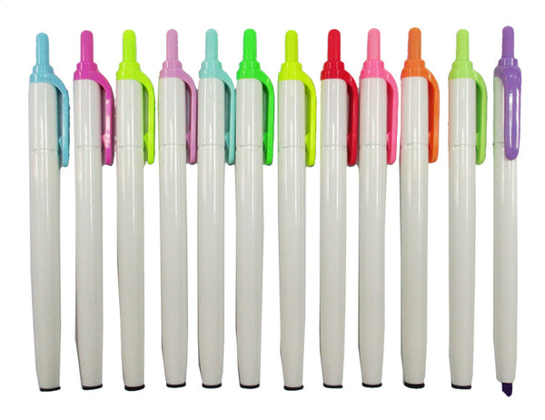 Liquid Retractable Highlighters Assorted Colors