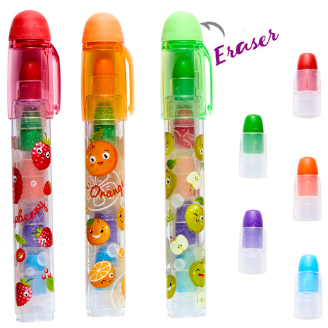 LEOZ27 Erasable Rocket Crayon With Scented Eraser