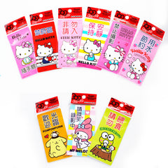 Hello Kitty, Pompom Purin, Kerokerokeropppi Waterproof Placard Sticker Pack