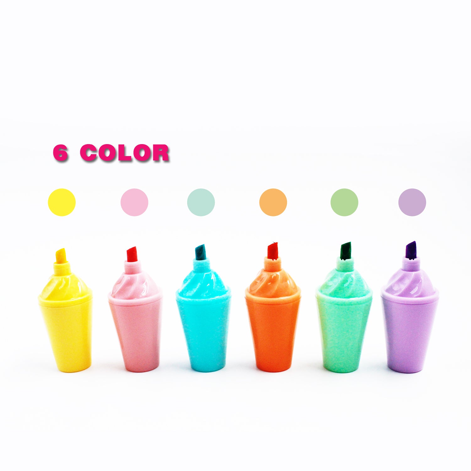 Drink bottles shaped highlighters