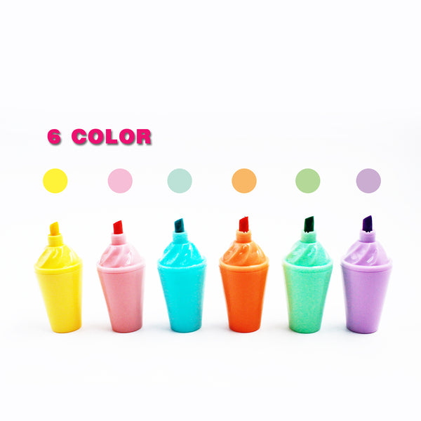 Drink bottles shaped highlighters