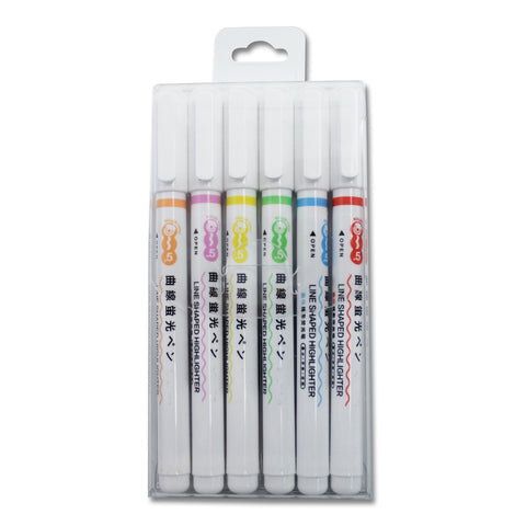 Fine Linear Color Pens 6/PK, Assorted