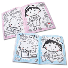 Hello Kitty Drawing Book with 6 Colors Mini Crayon