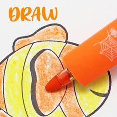 CDFE08 Erasable Crayon With Triangle Eraser Barrel