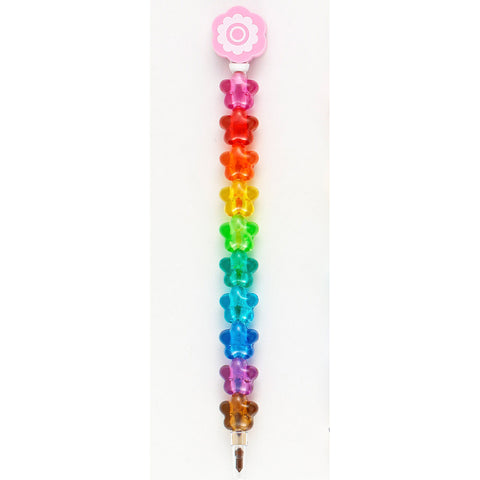 CGBT05 Star Stacking Crayon With Flower Eraser Topper