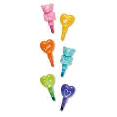 CTBE08 Bear & Heart Stacking Crayon