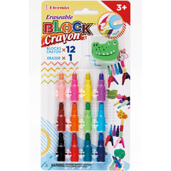 FQNO02 ERASABLE Block Crayon Set