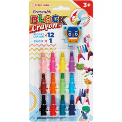 FQNO03 ERASABLE Block Crayon Set