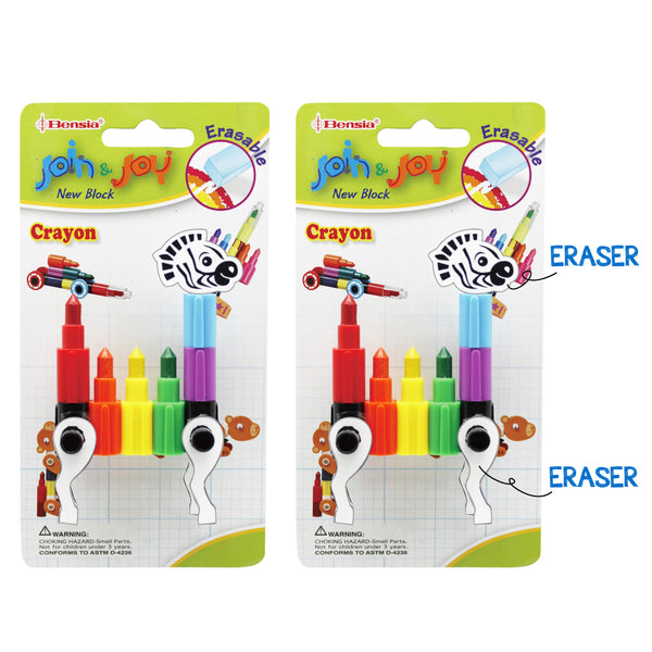 FRFS06 ERASABLE Block Crayon Set