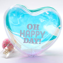 RCNO-A2 Holographic Pencil Pouch with Heart Shape