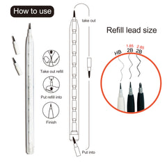 PARTD65 Non-Sharpening Pencil with  Star and Hear Topper