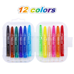 KT0680-01200 TWIST CRAYON&nbsp; 12/Box Assorted