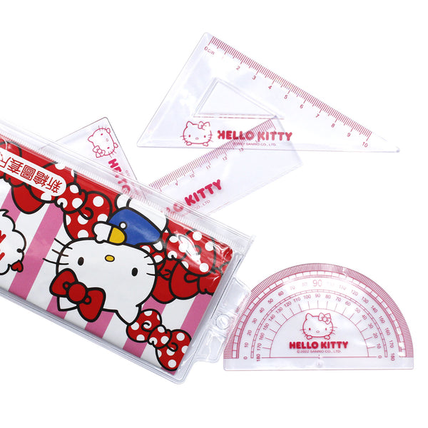 Hello Kitty 4 Pcs Ruler Set