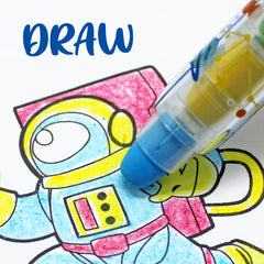 LEOZ19 Rocket Erasable Crayon With Eraser Topper