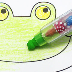 LLOE01 Frog Shaped Rocket Erasable Crayon