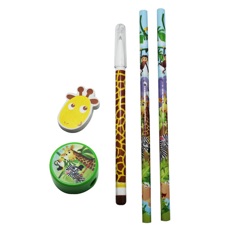 WCWO164 Safari Animals Stationery Set